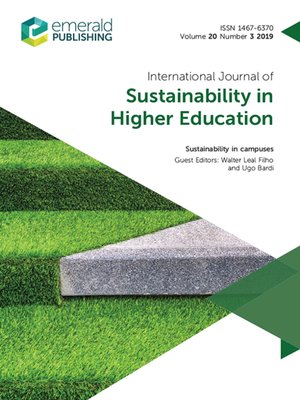 cover image of International Journal of Sustainability in Higher Education, Volume 20, Number 3